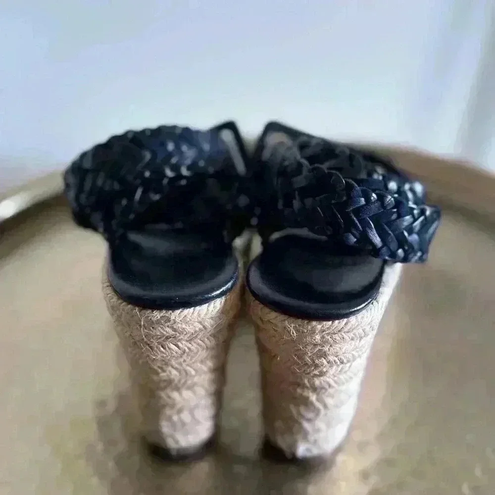 Hermès Sophia Leather Espadrilles
